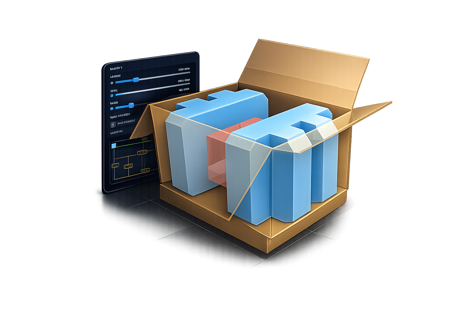 Halbschalen Konfigurator Vorschau